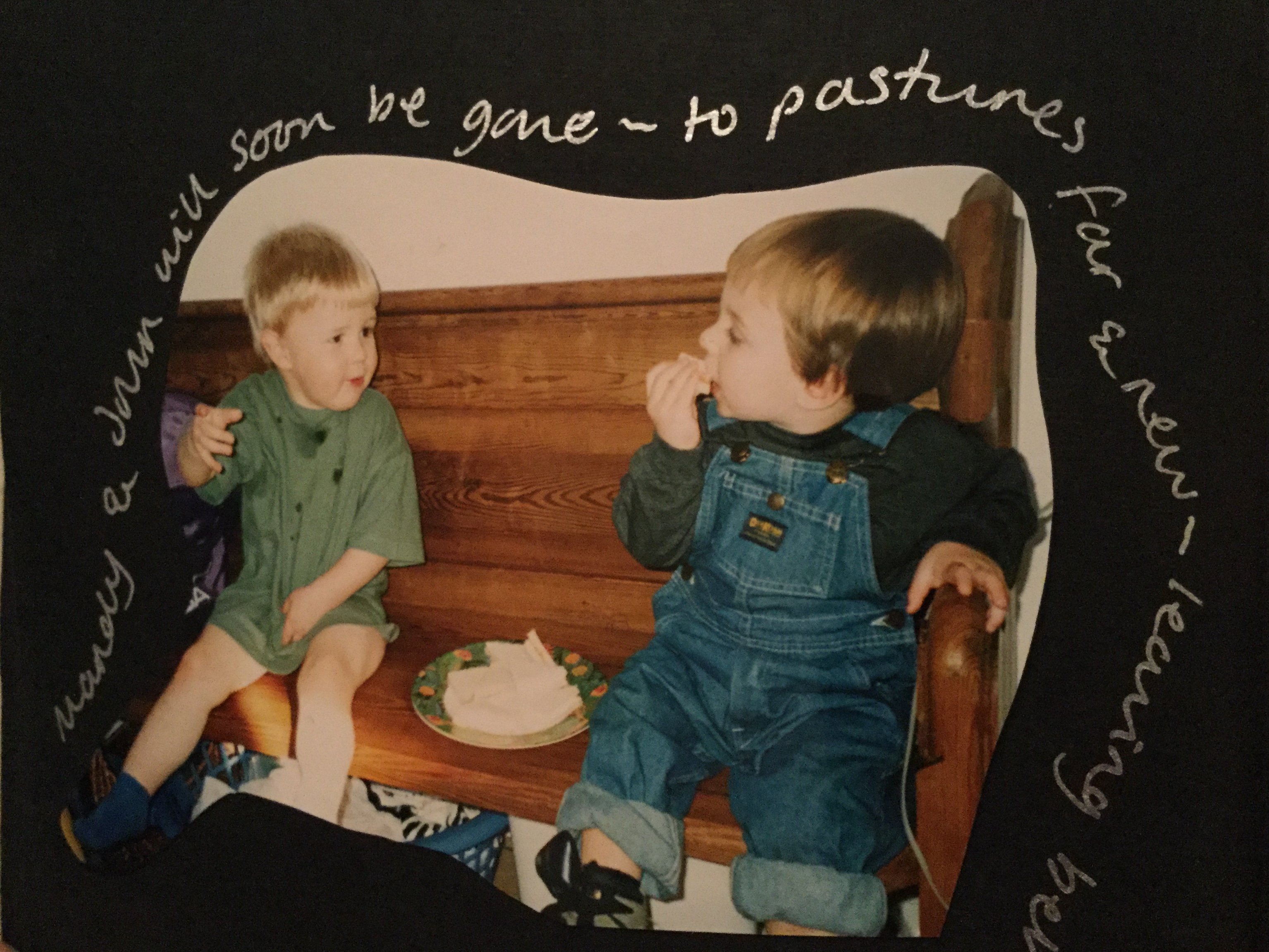 Thinking of you every day Claire  And the fabulous time we had together when you were out visiting New Zealand this year.   I can not believe you jumped out of a plane .!Found a couple of photos  from the  past., Over 24 years ago,just before we left to come home  to NZ after living in London for  6 years  ,. Cheeky Sam and Tom together. Also a photo  when I was  pregnant just about to give birth to  jay and you had already had Alfie  in the pram. I hope you enjoy seeing these when you are awake soon . Xxxx
