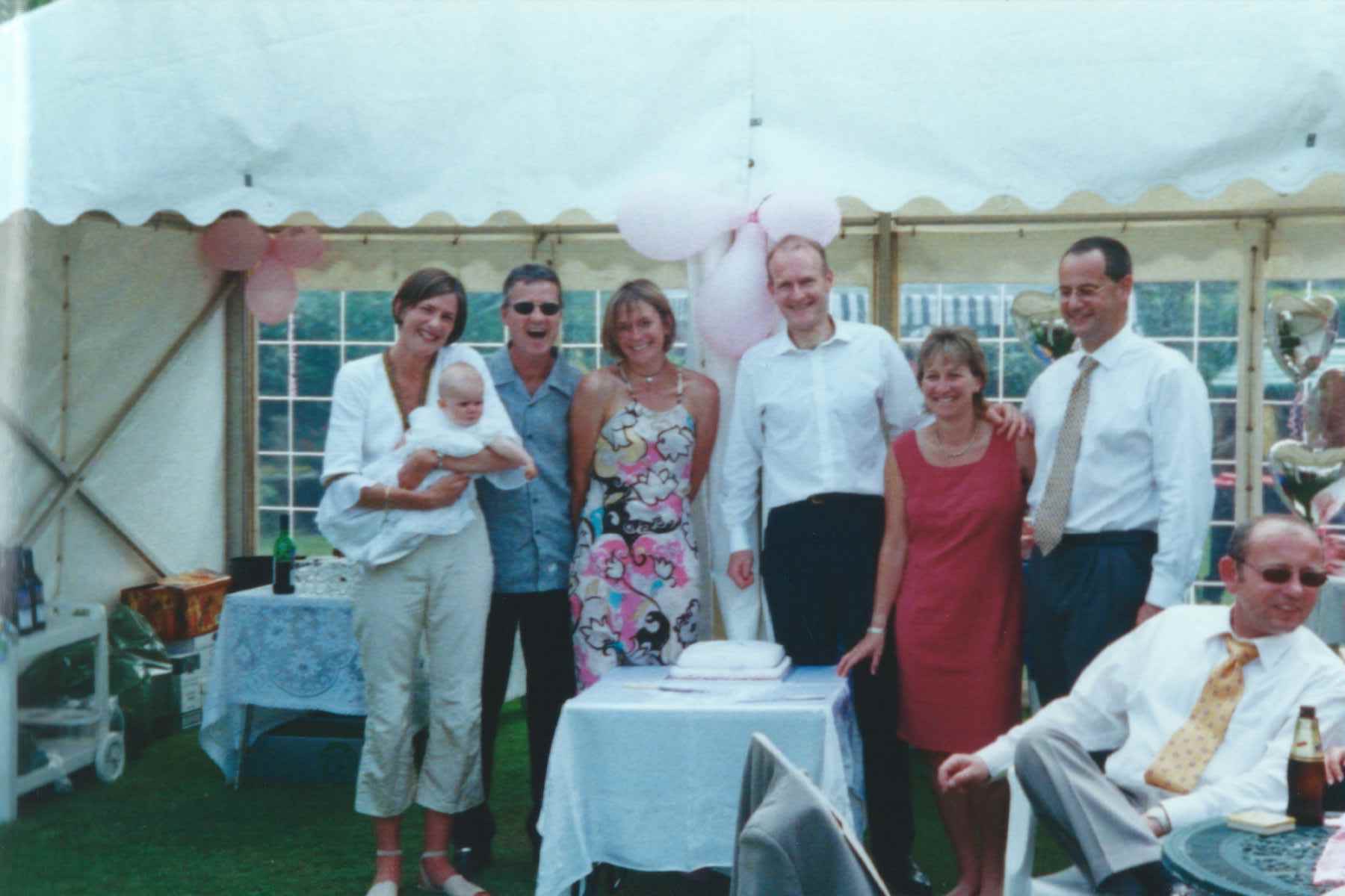Better late than never James and Claire....
The photo we spoke about on Saturday, taken at Lauras Christening in July 2000 :))
A  memorable day of joy and laughter with friends and family.
A memorable photo that makes me chuckle every time!  ;)
