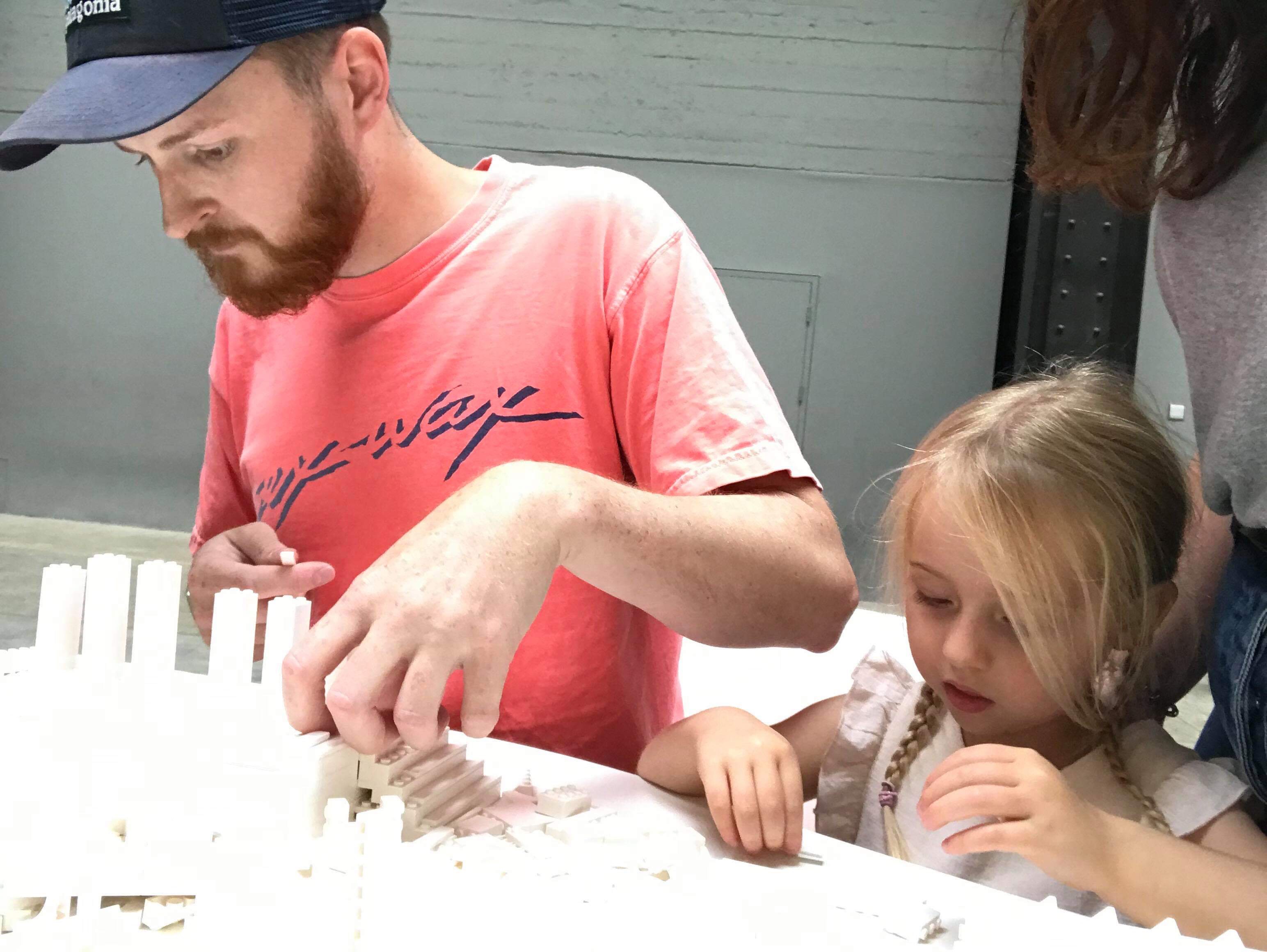 Alfie and Isla did Lego today. Not any old Lego. This was at the Tate Modern, where Claire took often the kids. The brilliant installation artist Olafur Eliasson dumped loads of white bricks so people could together build the 'City of the Future". Picture here that melts me was courtesy of Izzy. If you need a soundtrack then cut and paste https://open.spotify.com/track/7APyxB5LUYOPUT5oDVWkux?si=w3OBzljpS_e9EI2Z47LHRQ
