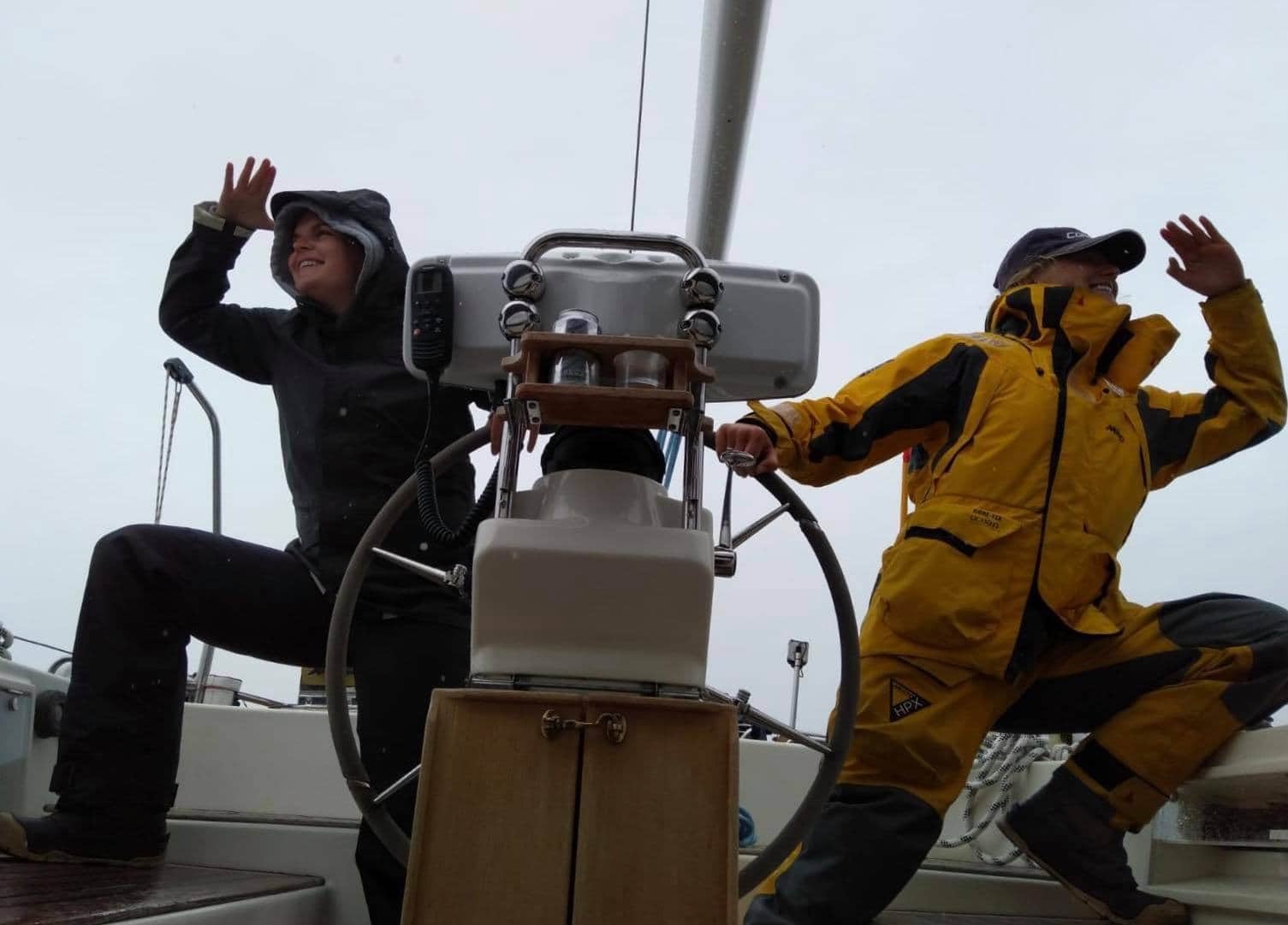 Girl power; a much needed few days away on her childhood friend Maddie's yacht. Need you back now honey, we have a funeral to arrange!